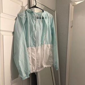 Columbia Women's Light Blue and White Jacket